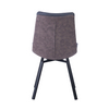 RDC001-Luxury Modern Hotel Restaurant Dining Room Chair Brown Grey Dining Chair With Metal Legs