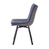 RDC001-Luxury Modern Hotel Restaurant Dining Room Chair Brown Grey Dining Chair With Metal Legs