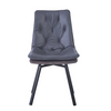 RDC001-Luxury Modern Hotel Restaurant Dining Room Chair Brown Grey Dining Chair With Metal Legs